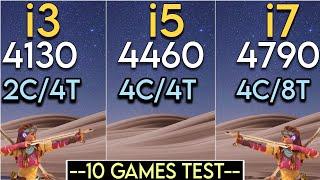 i3 4130 vs i5 4460 vs i7 4790 - Test In 10 Games - CPU Comparison - ft. GTX 1660 SUPER