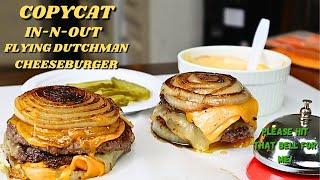COPYCAT IN-N-OUT FLYING DUTCHMAN | TO MAKE ONION WRAP BURGER AT HOME VIDEO RECIPE