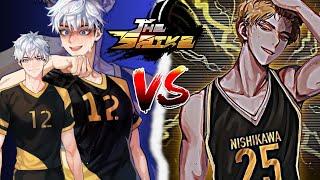 Siwoo vs Nishikawa (The Spike volleyball gameplay)