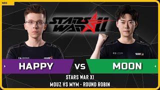 WC3 - [UD] Happy vs Moon [NE] - Mouz vs MYM - Round Robin - Stars War XI