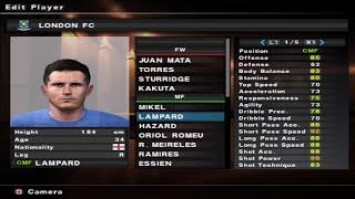 PES 2013 - Chelsea - Stats - PS2