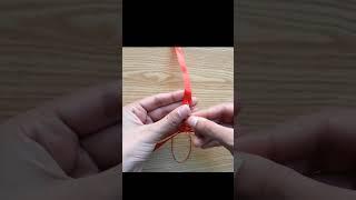 Friendship Band Making from Ribbon   #shorts #youtubepartner