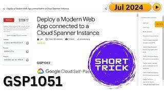 [2024] Deploy a Modern Web App connected to a Cloud Spanner Instance | #GSP1051 | #qwiklabs #Arcade