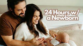 24 Hours with A Newborn | Day in the Life of a New Mom Reality