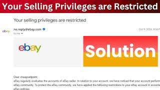 Your Selling Privileges Are Restricted Solution