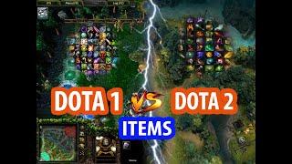 DOTA 1 VS DOTA 2 item comparison