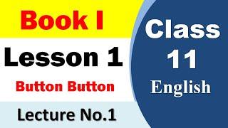 1st year English book 1 lesson 1 Button Button Translation 1
