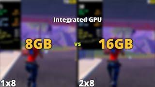 Does More Ram Improve Intel UHD Graphics 630 Performance | Fortnite 16gb Ram vs 8gb Ram