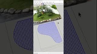 Vẽ đồi cỏ tiểu cảnh Sketchup #sketchup3d  #sketchup