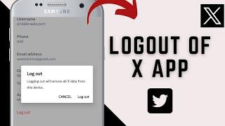 How to log out of twitter on phone 2023