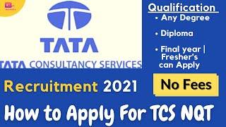 How to apply for TCS NQT in tamil | TCS recruitment 2021 | TCS NQT Registration 2021 | Tamil