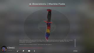 Bowie Knife Marble Fade unboxing... yet another knife...