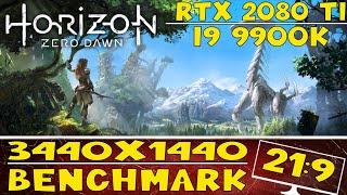 Horizon Zero Dawn | Benchmark | RTX 2080 ti | I9 9900k | Ultrawide | 3440x1440