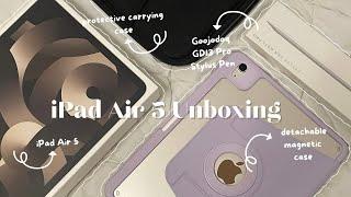 ️ unboxing Ipad Air 5 (Starlight)+ accessories from Goojodoq