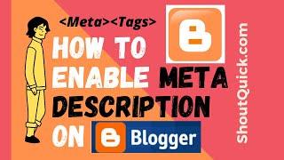 Enable Meta Description on blogger | Meta Description