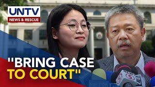 Alice Guo’s lawyer on alleged stolen identity: “File case in court.”