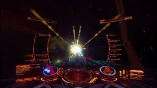 Corvette vs Type 10: Elite Dangerous PVP