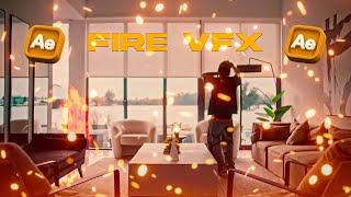 How to create Glowing Fire VFX with Motion Tracking | After Effects Tutorial