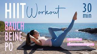 HIIT Workout Bauch Beine Po / Hol dir deine Sommerfigur | Katja Seifried