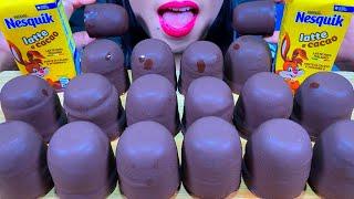 ASMR CHOCOLATE MARSHMALLOW + CHOCOLATE MILK MUKBANG MASSIVE Eating Sounds