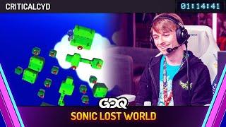 Sonic Lost World by CriticalCyd in 1:14:41 -  Awesome Games Done Quick 2025