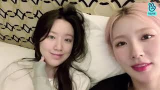 (G)I-DLE  Miyeon &  Shuhua VLIVE update (ENG SUB/all subtitles) 22-08-04 swimming