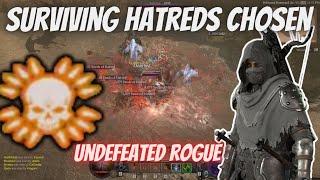 DIABLO 4 - Surviving Hatreds Chosen - UNDEFEATED rogue PvP [4k]