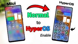 HyperOS New Control Center Enable | How to Enable Xiaomi HyperOS Control Center | New Control Center