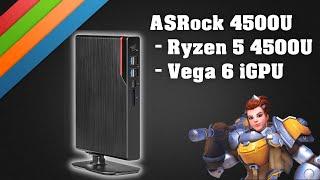 VEGA 6 + Ryzen 5 4500U - GAME TESTS [ASRock MARS 4500U]