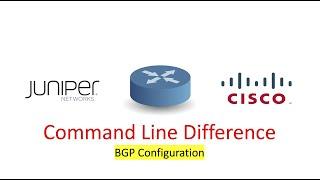 How To configure BGP(ibgp/ebgp) | Juniper Vs Cisco | CLI Difference-Basic
