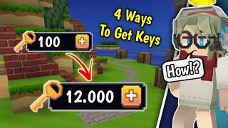 4 Ways To Get Keys In Bedwars!! [Blockman Go Bed Wars]