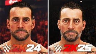 WWE 2K25 vs WWE 2K24 | Graphics, Faces & Gameplay Comparison | DID GRAPHICS GET WORSE?