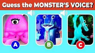 Guess the MONSTER'S VOICE ( GARTEN OF BANBAN 4 )| STINGERINA FLEENA, SLOW SILAS, JOKING JESSY