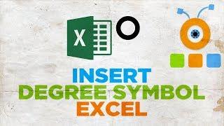 How to Insert a Degree Symbol in Excel | How to Type Degree Symbol in Excel