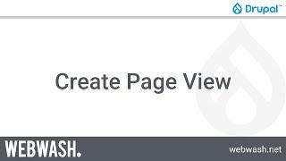 Getting Started with Views, 2.1 - Create Page View
