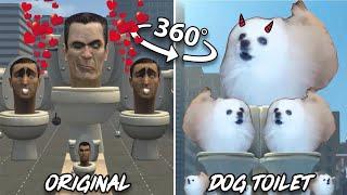 Lovely Skibidi Toilet vs Dog Toilet | 360º VR