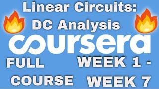 DC Analysis coursera quiz answers | Linear Circuits: DC Analysis coursera answers | Linear Circuits