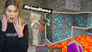 MIRIANA are *HACK DE DIAMANTE* pe Minecraft HARDCORE!