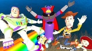 Gmod Toy Story : Emperor Zurg , Woody , Buzz , Jessie , Mr. Potato Head Funny Ragdolls vol.5