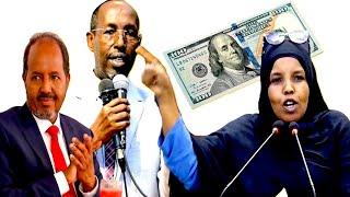 DAAWO; Xildhibaanad Fa'isa Xasan Sheekh Lacag Ayuu Naga Jartaa, Fadeexad Culus oo Villa Somalia