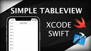 How To Create A Swift UITableView - XCodeTutorial