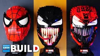 LEGO Speed Build! Spider-Man + Venom + Carnage Mask Collection!! | LEGO Marvel | Beat Build