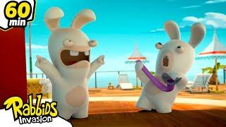 Saint Bwwwahtrick at the Rabbids! | RABBIDS INVASION | 1H New compilation | Cartoon for kids