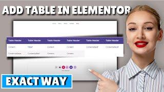 How to add table in elementor | Create free data table