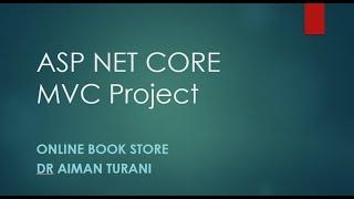 Complete ASP NET CORE MVC Project (Online Book Store) in less than 90 min (Arabic) عربي