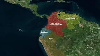 MAP Animation (COLOMBIA) - GeoLayers After Effects Plug-in