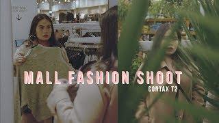 Mall Fashion Shoot On Film BTS \\ Contax T2 + Lomography CN 400