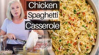 Chicken Spaghetti Casserole | QUICK and EASY Pasta Bake