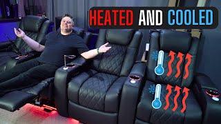 The BEST Features EVER, FOR REAL! Valencia Tuscany Ultimate Heat/Ventilation Theater Chairs