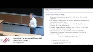 Peter Bürgisser: Condition: the geometry of numerical algorithms - Lecture 1